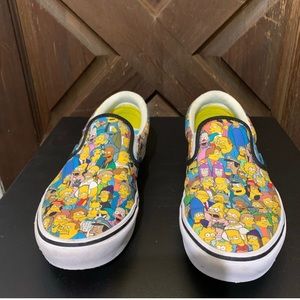 Vans x the simpsons slip on